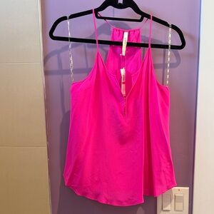 Rory Beca Hot Pink Silk Tank Top Camisole XS NWT